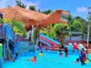 wahana kolam renang dan peluncuran anak di Waterpark Megasari