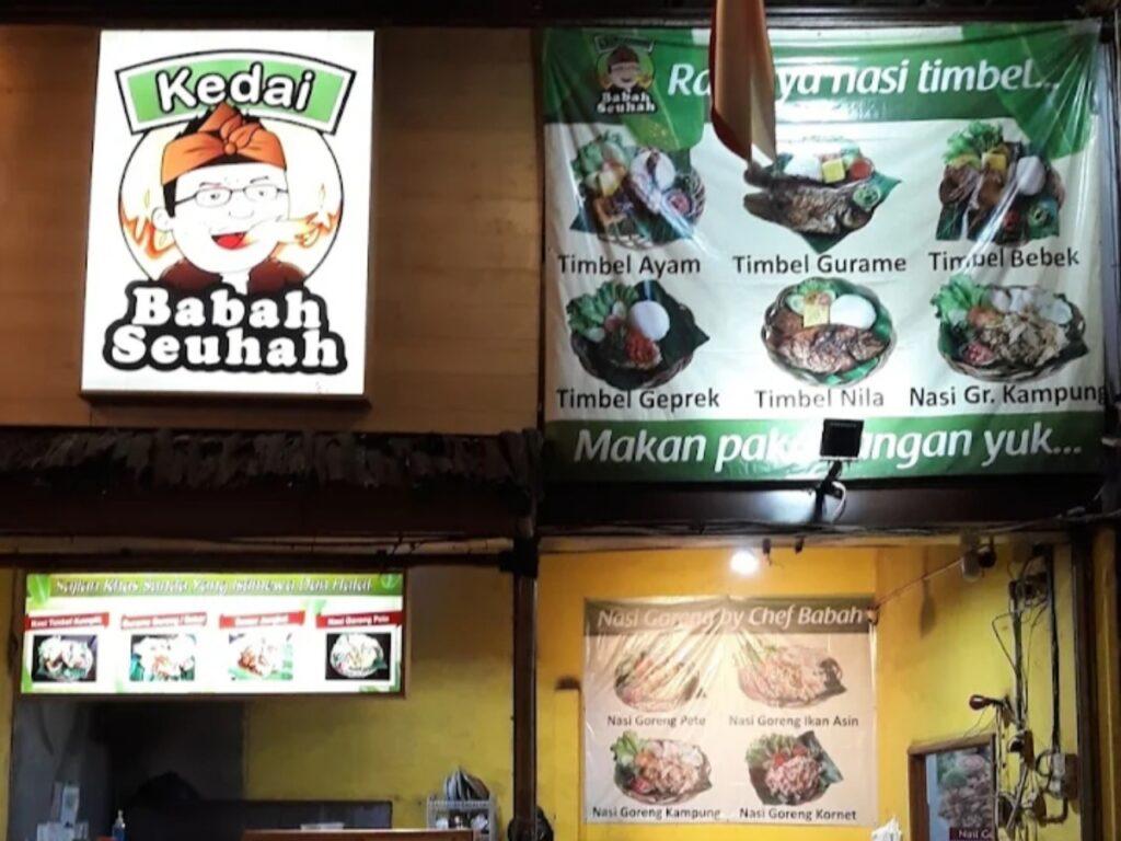 kedai Babah seuhah di Sudirman street