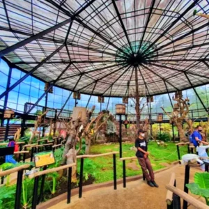 Wahana taman burung Bird Aviary di Lembang Park Zoo