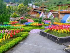 Taman cantik di Villa Khayangan