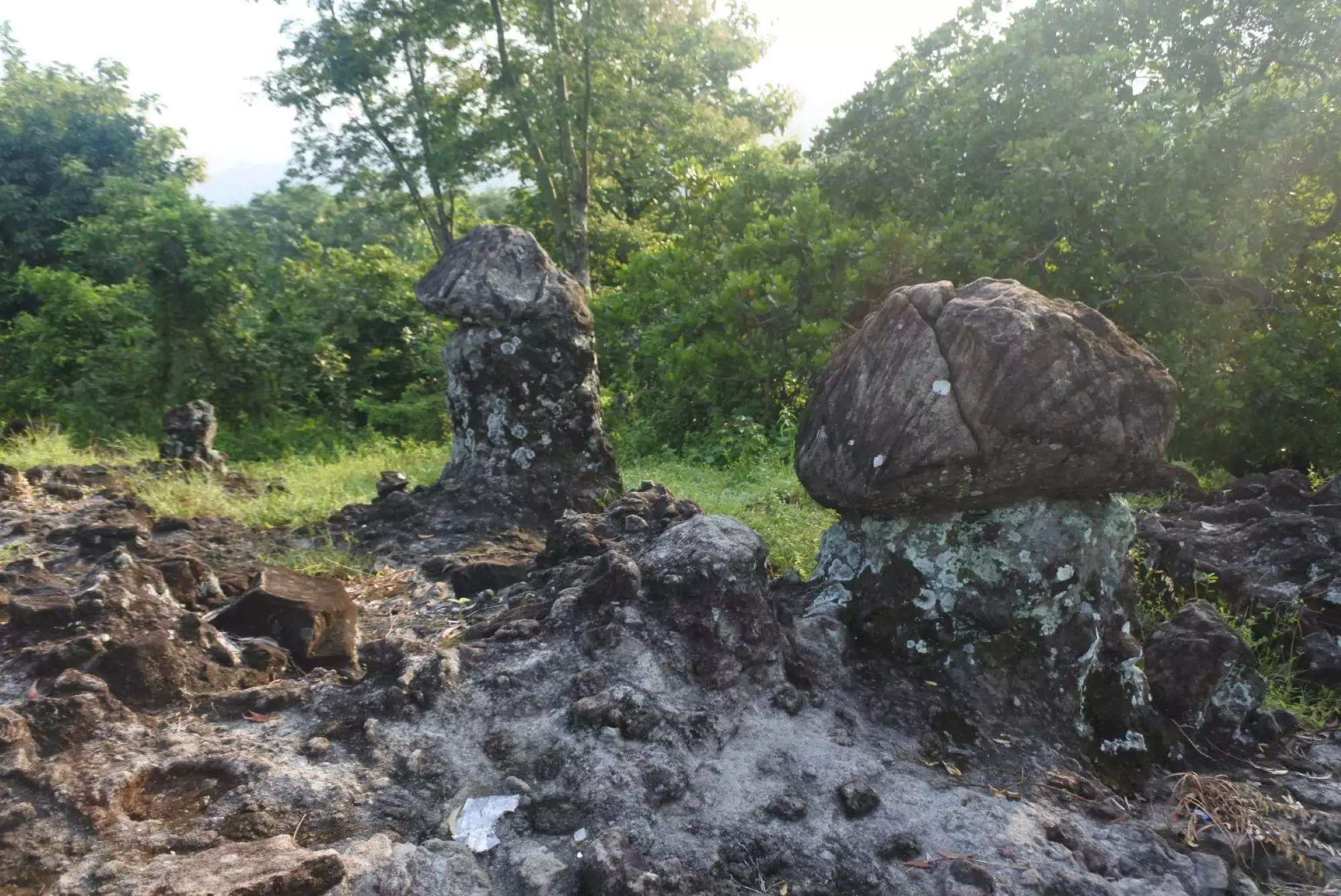 salah satu batu unik di bukit taruwongso - wijaya jati