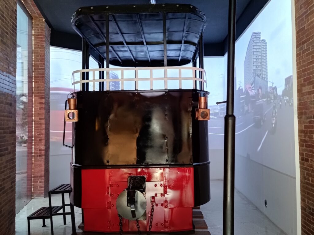 Transportasi Trem di Museum Kota Lama.