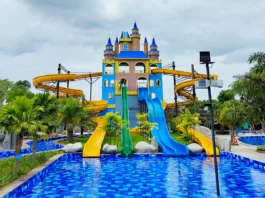 Wahana Castle Slide dengan 5 jenis peluncuran