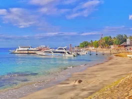 Bunyuk Harbour tempat berlabunya kapal dari Sanur