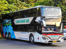 Bus Safari Dharma Raya executive class yang gagah. Sumber: Instagram/Safaridharmaraya.