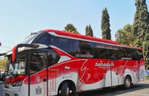Bus Sahaalah dengan desain energik. Sumber: Instagram/Iqbalmms.