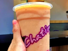 Menu Milk tea Chatime dengan harga terjangkau.