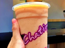 Menu Milk tea Chatime dengan harga terjangkau.