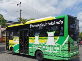 Bus Trans Banjar dengan desain modern dan futuristik di Kalimantan Selatan. Sumber: Gmaps/ Terminal KM 06.