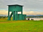 Suasana sore di sekitar area Bunker Batujajar tepi danau Saguling