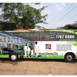 Bus Trans GDC menghubungkan GDC dengan Thamrin dan Monas. Sumber: housingestate.id