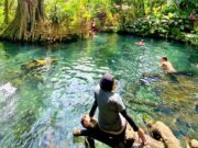 Kolam Sumber Umbulan Malang berair Jernih