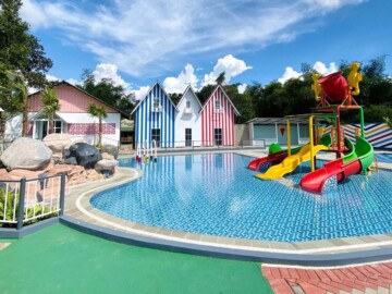 Waterpark dengan fasilitas permainan yang seru di Wisata Alam Oasis