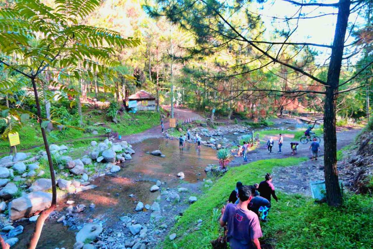 Sungai di kawasan bumi perkemahan bedengan