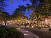 Keindahan Urban Forest Cipete pada malam hari