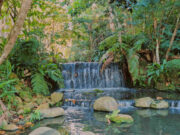 Air terjun alami di kawasan Resort Imah Seniman