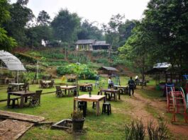 Area makan dan playground Kampung Konservasi Rimbun