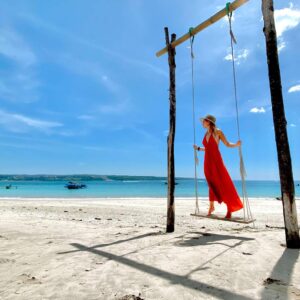 Pemandangan Tuban Beach yang memanjakan mata