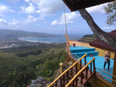 Pemandangan Teluk Pacitan dari Beiji Park