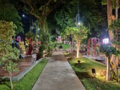 Suasana malam hari di Taman Apsari - Foto: Google Maps/Ferdian